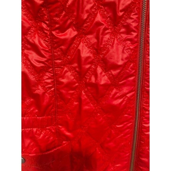 Zenergy By Chico's - Red zippered light fleece lined Vest women size 1 (M) - Picture 5 of 5